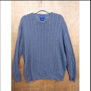 3/$15 Pendleton flawed grey crew neck sweater xl
